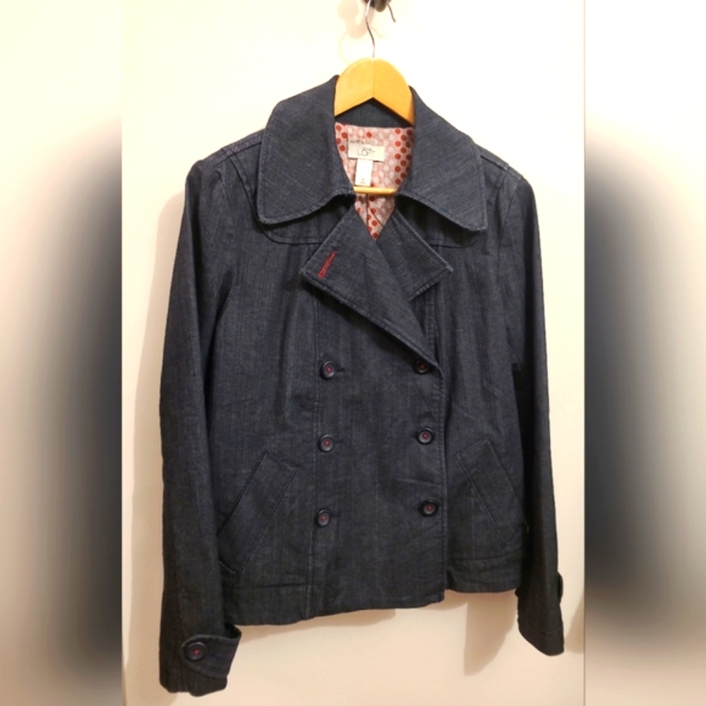 Ann Taylor LOFT Thick Lined Denim Jacket - M